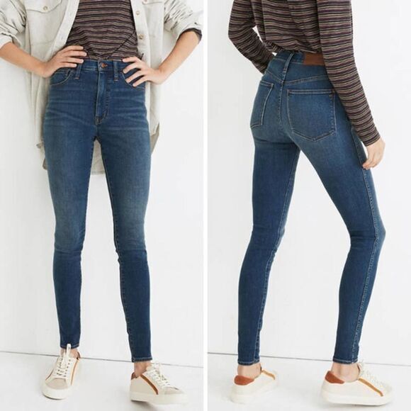 Madewell 10" High-Rise Roadtripper‎ Supersoft Jeans in Playford Wash, 24 - Picture 1 of 16